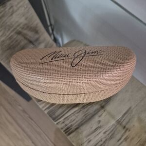 Maui Jim Large Clamshell Sunglasses CASE ONLY Bamboo Texture Eyeglasses Hardcase